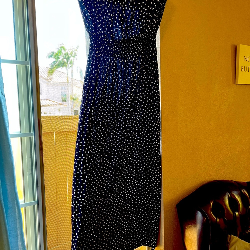 Gap Polka Dot Navy Dress